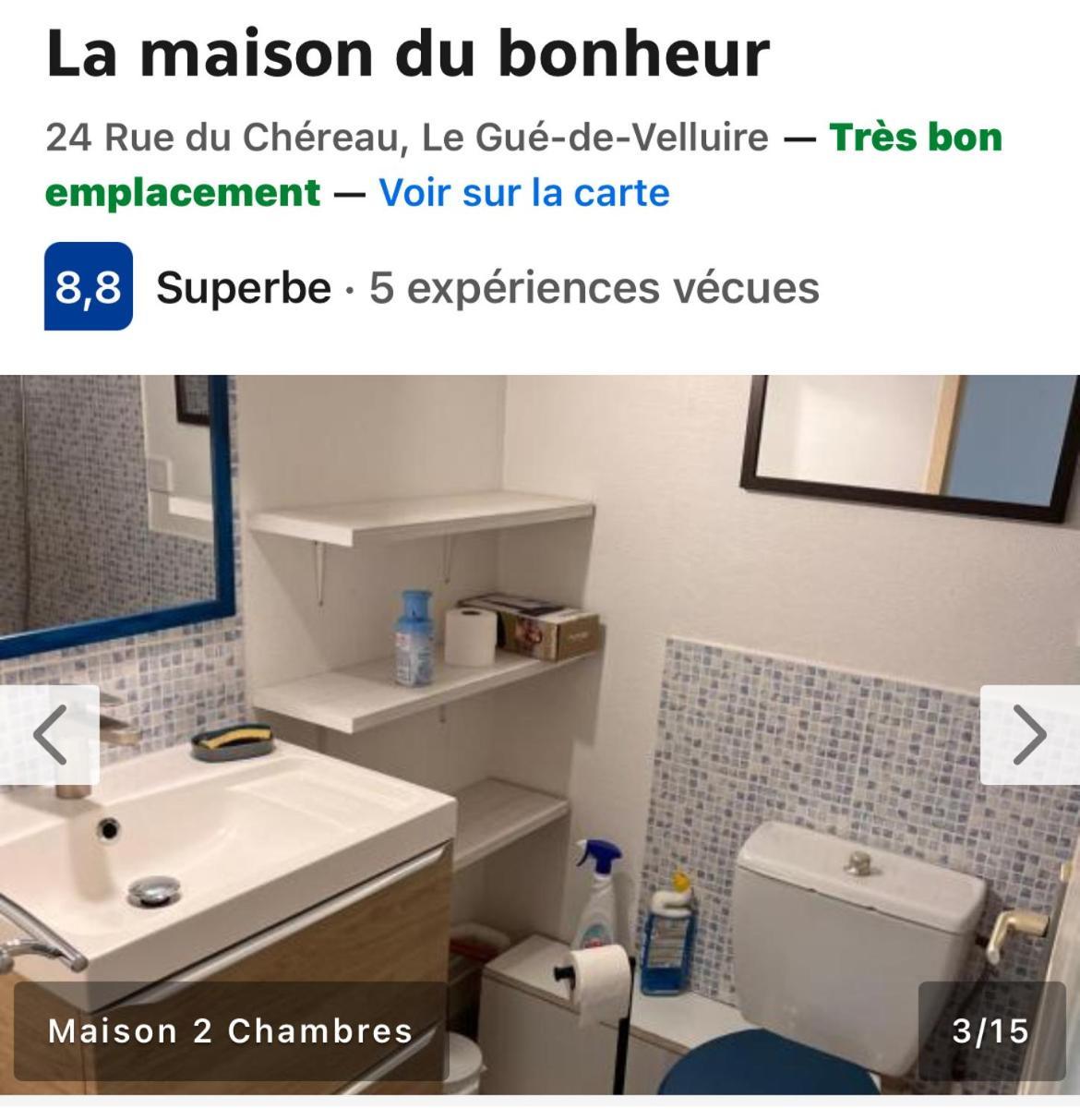 La Maison Du Bonheur Le Gue-de-Velluire Экстерьер фото