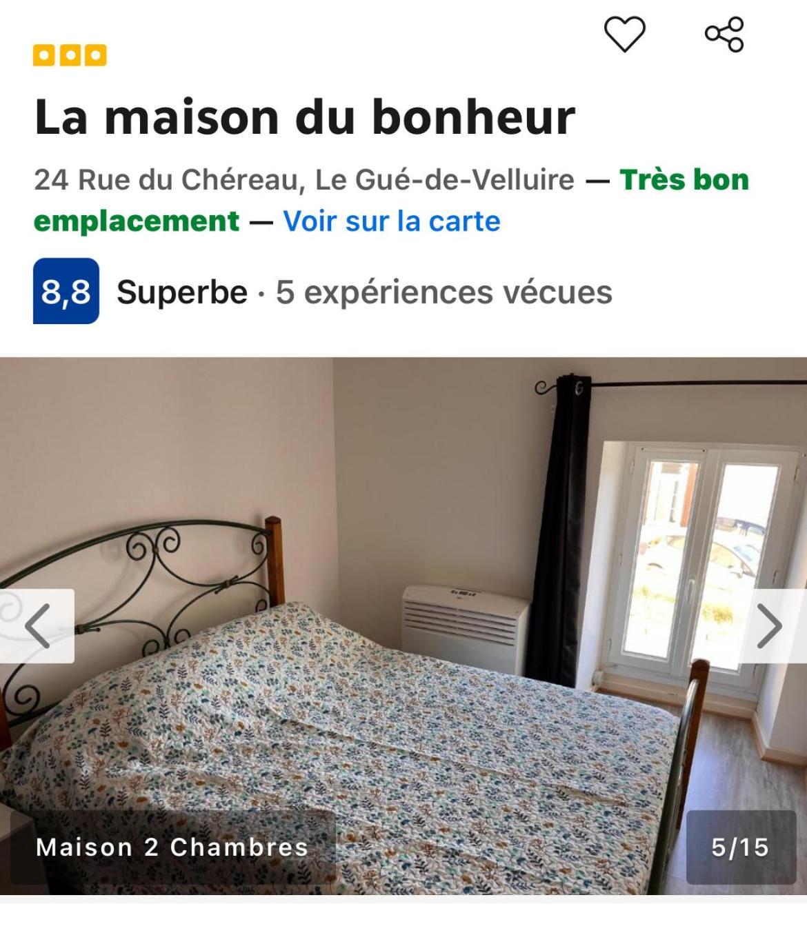 La Maison Du Bonheur Le Gue-de-Velluire Экстерьер фото