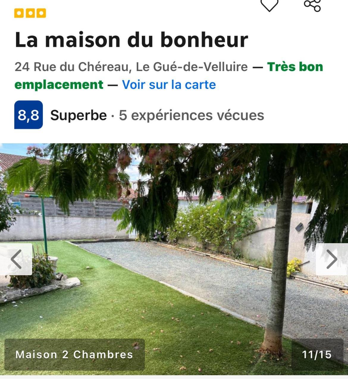 La Maison Du Bonheur Le Gue-de-Velluire Экстерьер фото