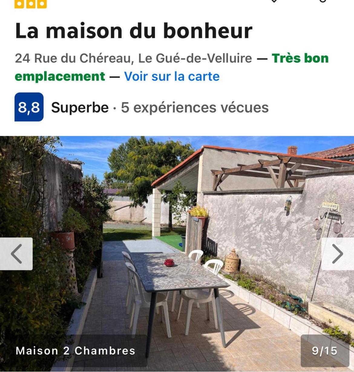 La Maison Du Bonheur Le Gue-de-Velluire Экстерьер фото